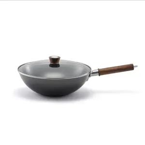 ZWILLING Dragon 12-inch Carbon Steel Wok with Lid ZWILLING Dragon 12-inch Carbon Steel Wok with Lid