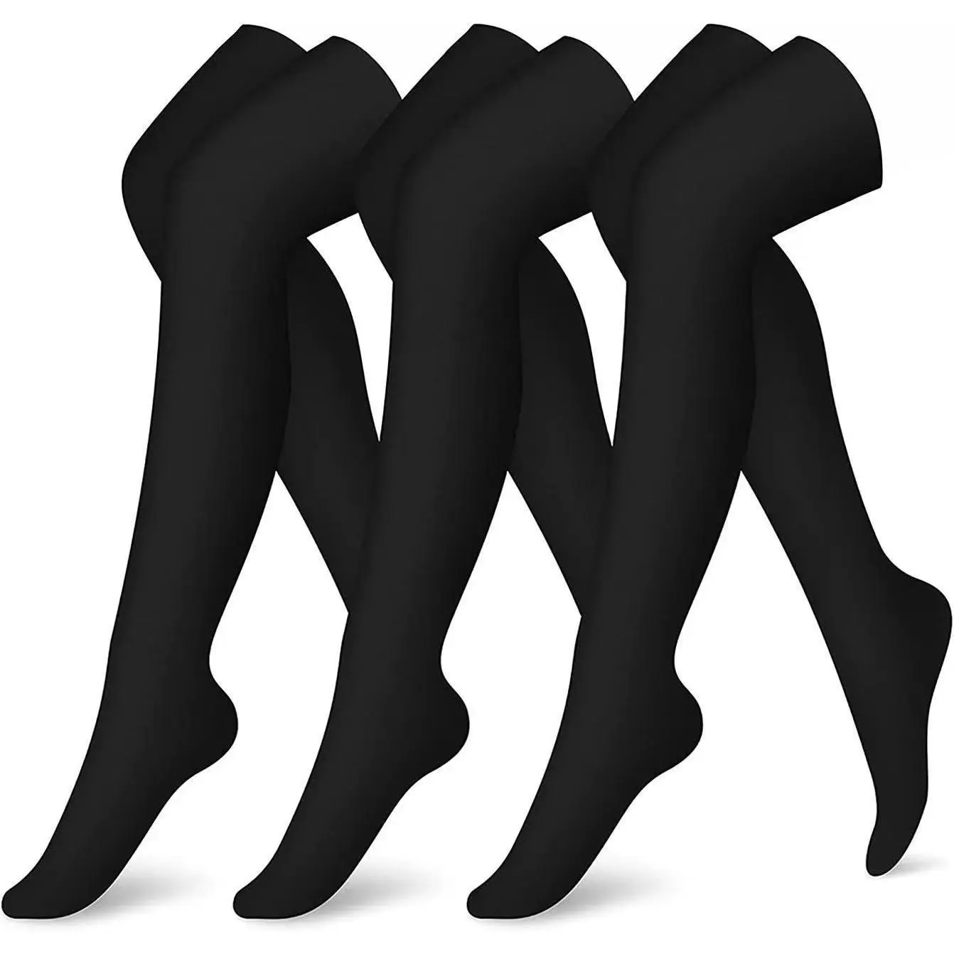 Women's Over-the-Knee Breathable Compression Athletic Socks - Moisture Wicking, Elastic Polyester Socks Ideal for Running, Cycling, Workouts, Moisture Wicking Socks, Elastic Socks