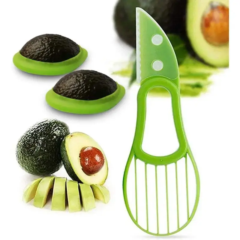 Avocado Slicer, 1 Count Manual Avocado Cutter with Handle, Fruit & Vegetable Cutter for Home Kitchen Dining Room Picnic, Vegetable Cutting Slicer, Vegetable Fruit Utensils, Fruit Slicer Handheld