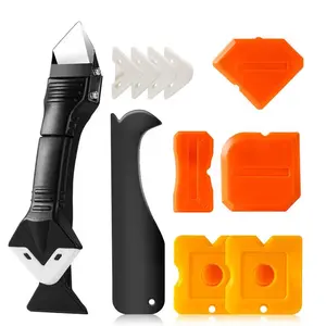 Silicone Caulking Tool Set, Multi-Functional Tool for Cleaning Sealants and Grouts, Ideal for Toilets and Sinks, Includes Scraper and Sealing Cap, Home Repair Tools