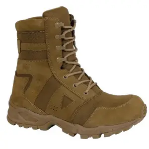 ROTHCO Men’s 8-in Coyote Brown Forced Entry Tactical Boots, Leather Rubber Footwear, Padded Men’s Shoe