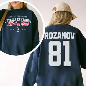 Ottawa Centaurs Sweatshirt 2 Sides, Hockey Romance Rivalry Rozanov 81 Crewneck, Heated Rivalry Movie Shirt, Ilya Ronazov Shirt