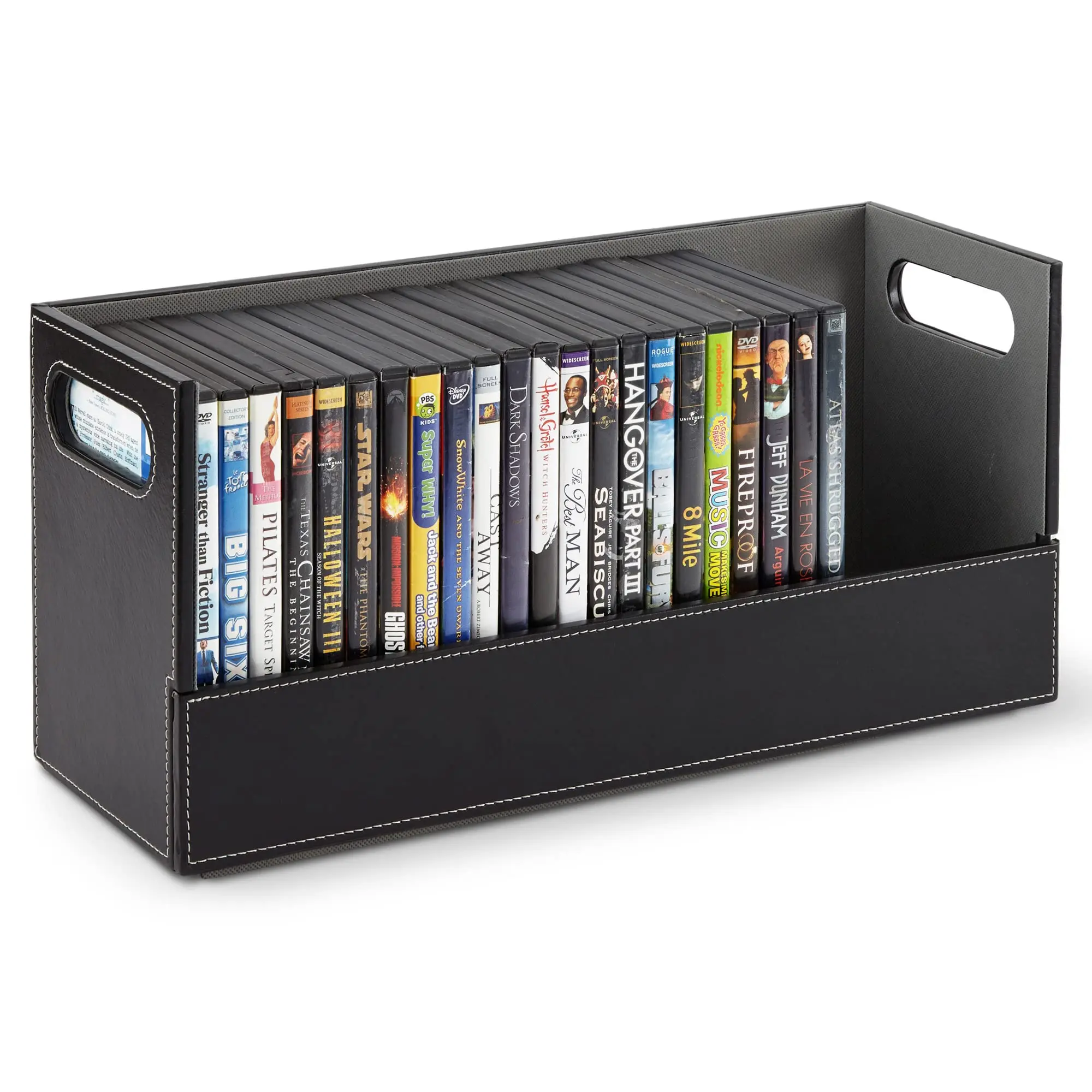 Stock Your Home DVD Tray - Black with Grey Interior
