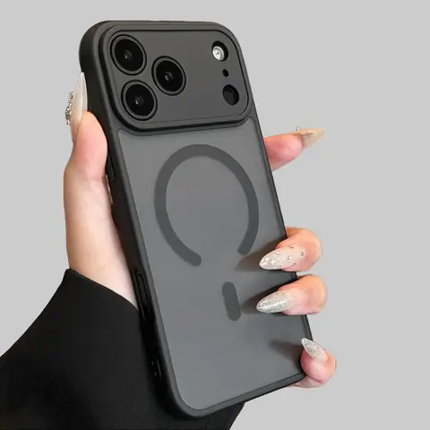 Matte Magnetic Cellphone Casing & Cover - Protective, No-Slip Grip, Magnetic Ring, Stylish Durable Skin-Friendly Accessory for iPhone 18 Pro Max, 17, 16, 15, 14, 13, 12, 11 Pro/Plus & Samsung Galaxy S Series, Wireless Charging Compatible