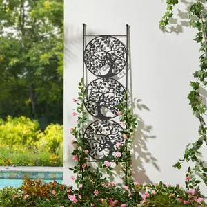 48"H Metal Tree of Life Garden Trellis Garden Stake