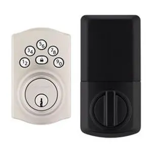 Kwikset 5043689 Metal Electronic Keypad Entry Lock, Satin Nickel