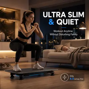 Smart Vibration Plate Fitness Machine - 4-Mode Oscillation Platform with App & Remote | Whole Body Shaker Workout Board for Home Office