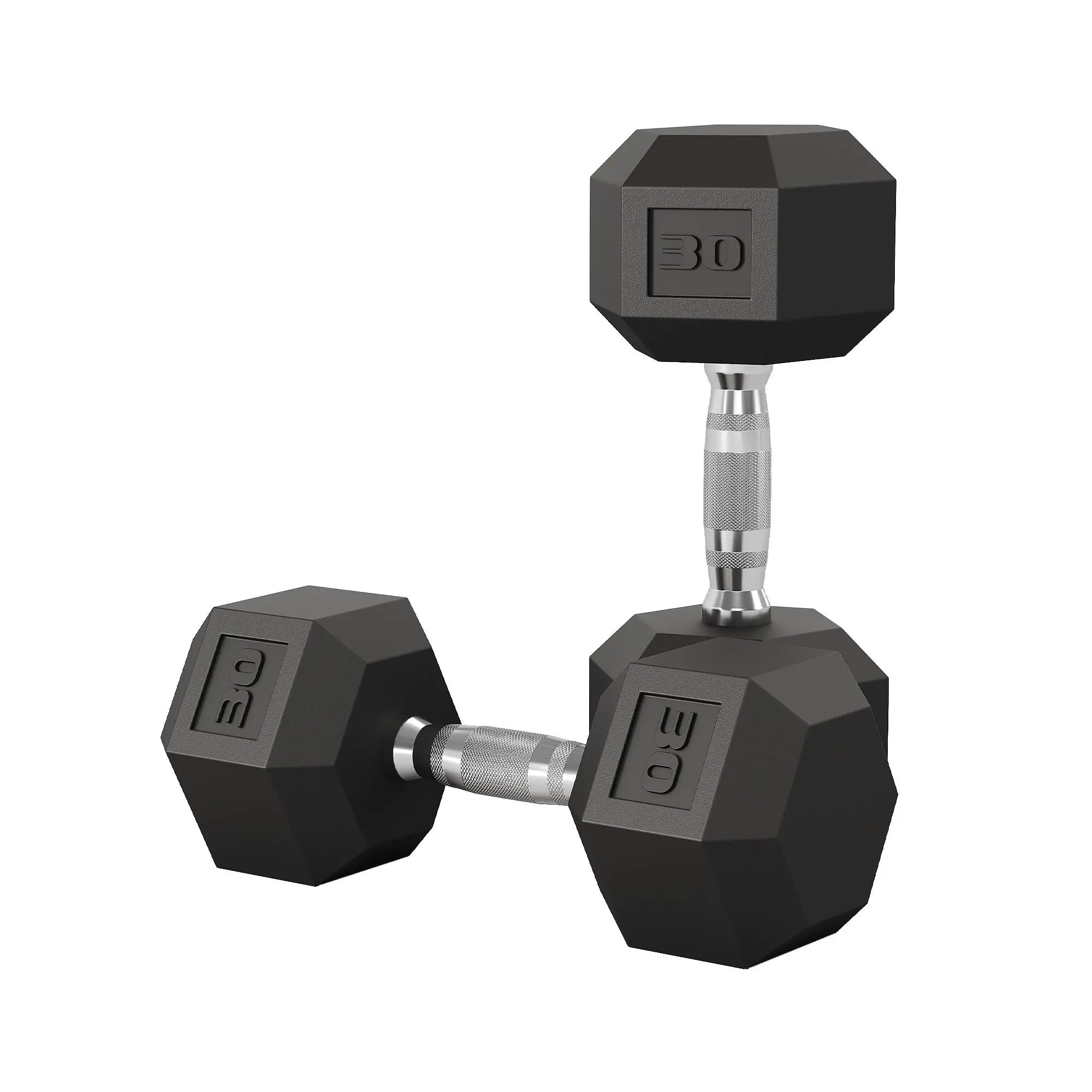 Dumbbell Set of 2, 50 LB Hand Weights Dumbbells Pair with Cast Iron Core, Rubber Encased Coating and Handle for Home Gym Strength Training