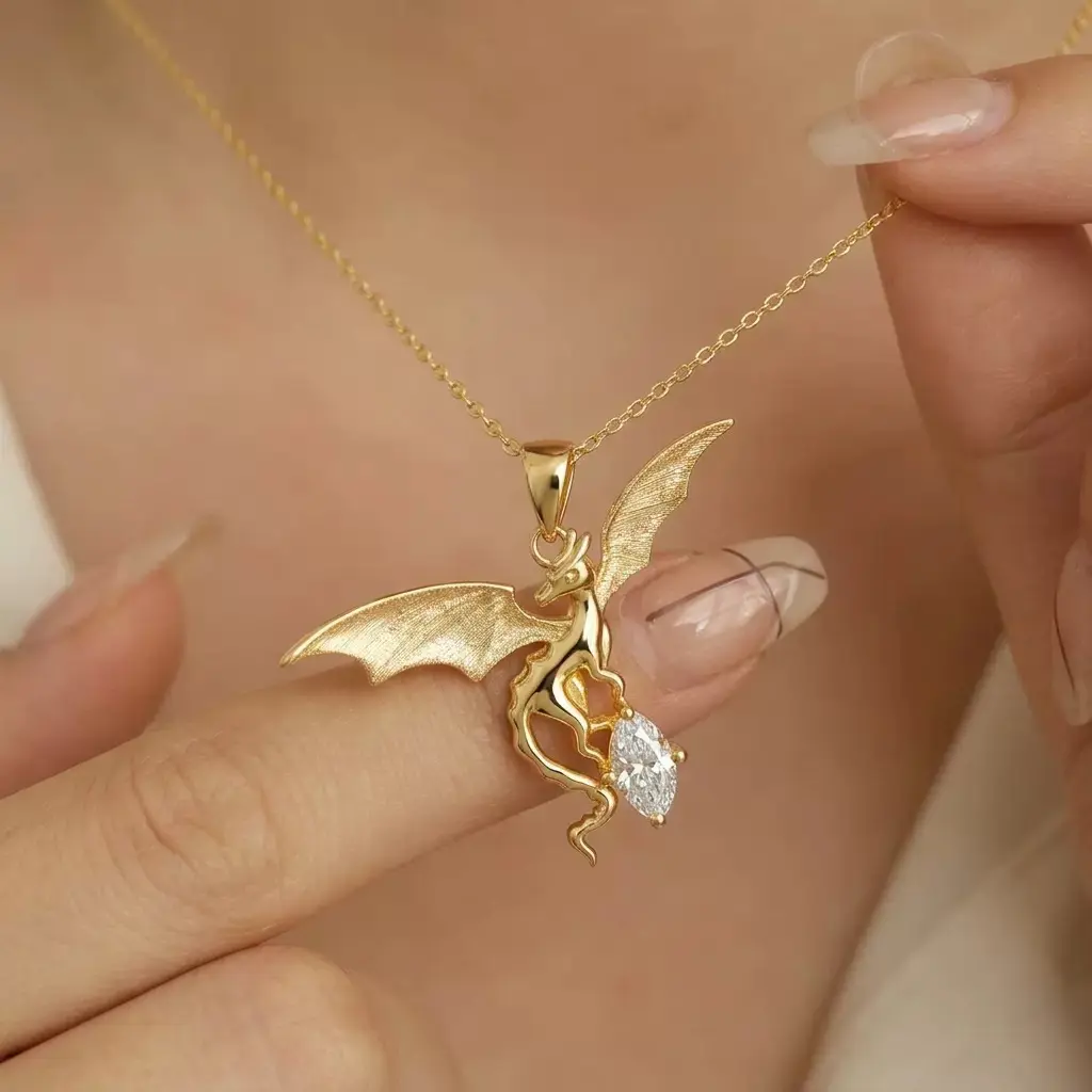 925 Silver  Dragon Pendant