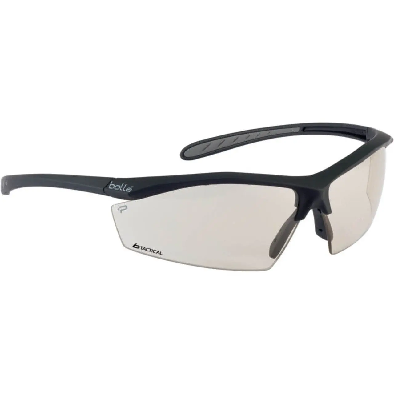 Bolle Safety Sentinel Tactical Construction Safety Glasses - CSP Anti-Fog Polycarbonate Lenses, Adjustable Bridge, Sun Protection, Blue Light Filtration, ANSI Certified, Wrap-Around Design, 2-3 Activity Use, Yes-None Compatibility