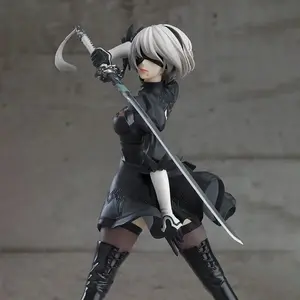 2025 New Nier Automata Yorha Type 2 2B Action Figure 19cm PVC Anime Model Collection Desk Ornament Anime Model Toy Birthday Gift with Box