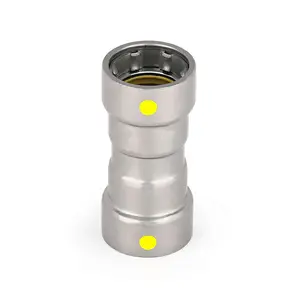 1/2" Carbon Press Coupling W/Stop