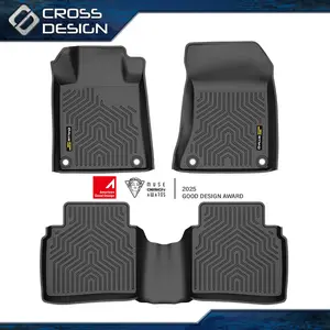 CROSSDESIGN TPE Floor Mats Fits 2019-2024 Nissan Altima-Eco-Friendly - All Weather TPE Cargo Liner Trunk Accessories, Set of 3 Mats