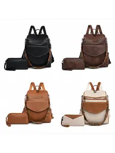 2026 New Two-Piece Women's Multifunctional Backpack Set, Long Wallet, Stylish Large Capacity Clutch, Coin Purse, Phone Bag, Zipper Bag