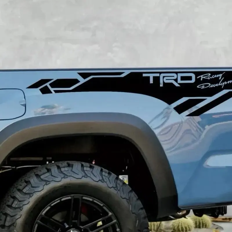 Toyota Tundra Tacoma TRD Vinyl Graphics Stickers TRD Toyota SR5 Bedside Decals - 2