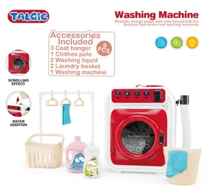 Kids Washing Machine Toy Set with Accessories – Pretend Play Laundry Set for Boys & Girls