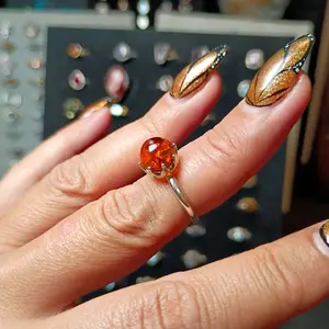 925 Silver Rings Fixed Size 2 Size 3 and Size 4 girl dainty pinky ring