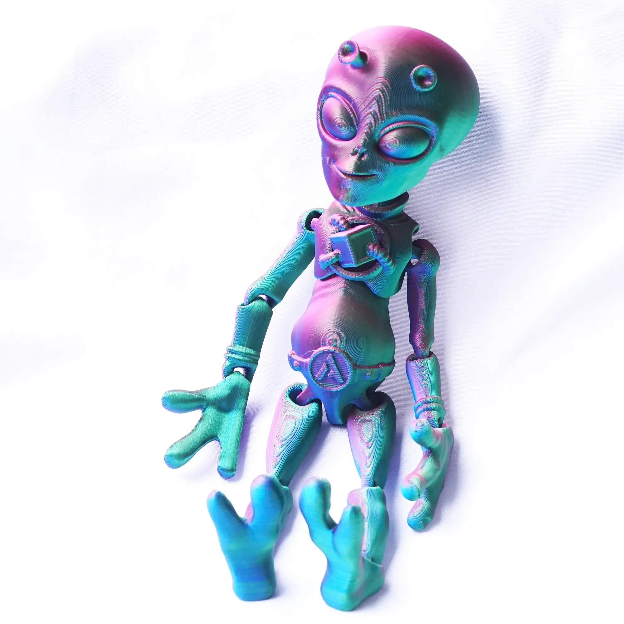 3D Printed Alien Collectible Figurines, Flexible-Joint Animal Doll Statues, Home & Office Desk Ornaments, Holiday Surprise Gifts