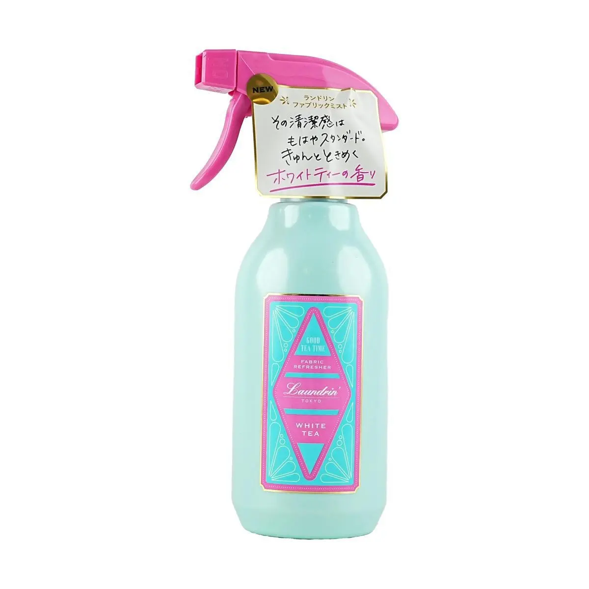 LAUNDRIN' Fabric Freshener Spray - Japanese White Tea Scent, Odor Eliminator & Deodorizer for Clothes, 300ml