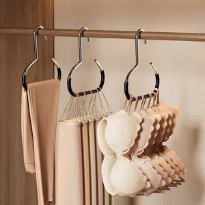 20-Pack Hat Storage Rack, Non-Slip Hanging Organizer, Creative Round Ring Clothes Hook, for Hats Bras Ties Scarves Lingerie Organization