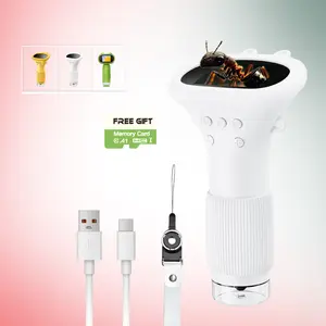 Portable Microscope with Digital Screen, Pocket Handheld Microscope Camera, Educational Science Birthday Gifts, Educational School Supplies