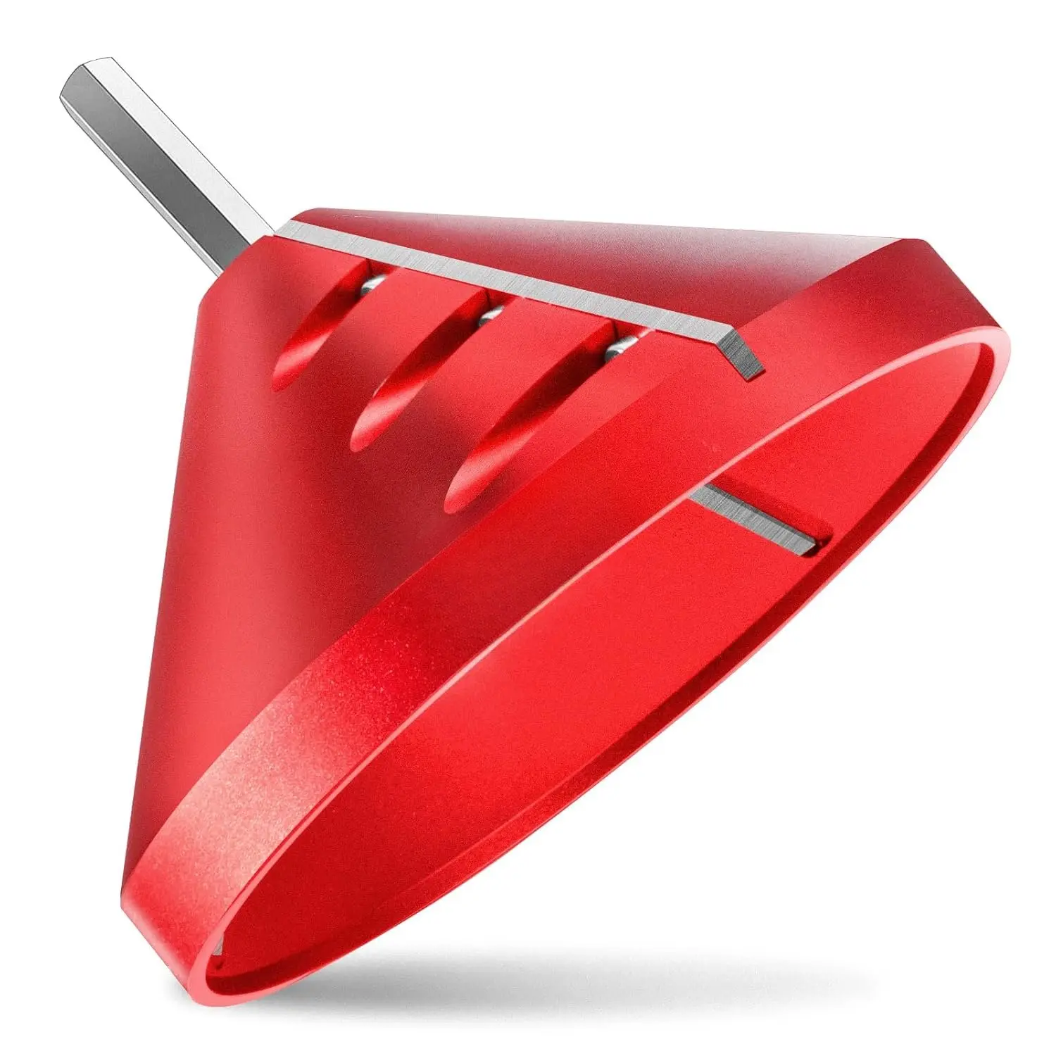 2 in 1 Inner-Outer PVC Deburring Tool Red CNC-Machined  Alloy Chamfer Reamer for OD 0.75" to 4.6" & ID 0.92" to 4.8" PVC CPVC ABS PP PE Pipes