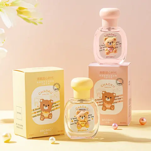 Women's Cute Bear Cartoon Fragrance Bottle - Fruit Scents Perfume, Long-Lasting Fresh Playful Notes, Regular Edition, Parfum for Women, Ideal Perfume Gift for Daily Wear