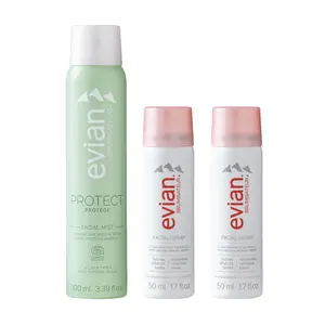 Evian Facial Spray Stressed Skin Bundle - Improve your Skin Barrier - Lock in Hydration - Reduce Dullness - Organic - All Skin Types - French Alps Skincare
