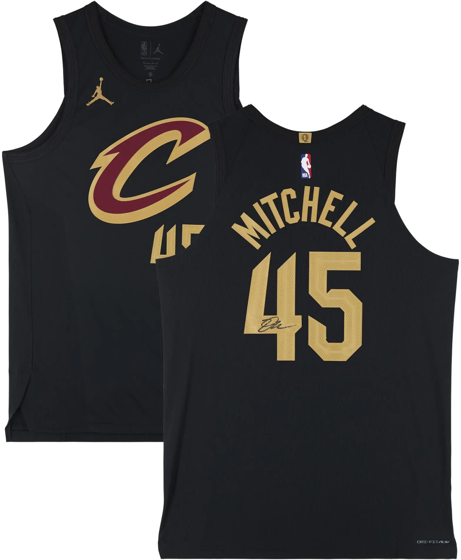 Donovan Mitchell Cleveland Cavaliers Autographed Nike Black Statement Authentic Jersey - Fanatics Authentic Certified
