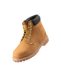 Safara Premium Wheat Nubuck 6" Steel Toe Water Resistant Work Boots [R661S]