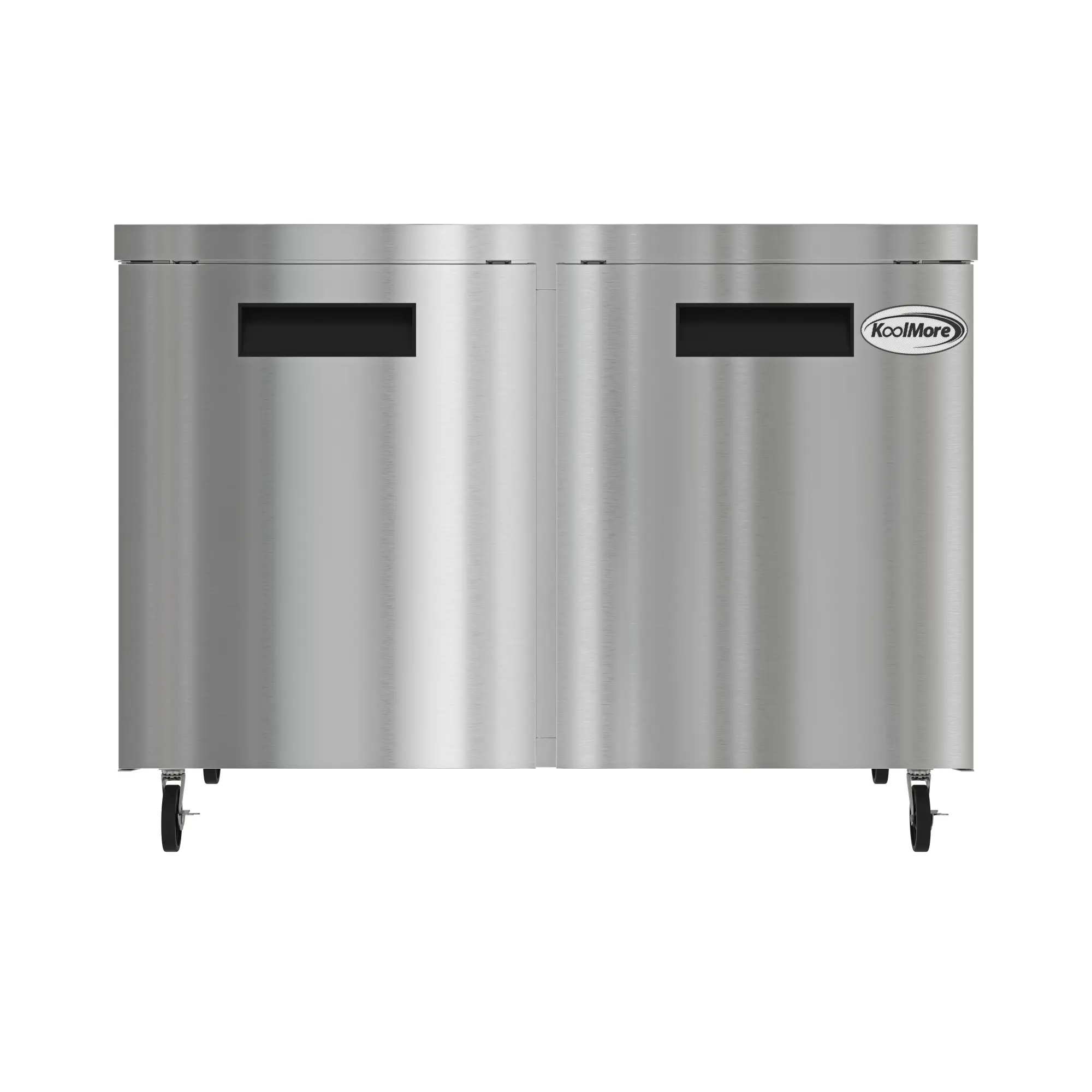 48 in. Two Door Commercial Undercounter Refrigerator in Stainless-Steel 11 cu. ft. (KM-UCR-2DSS)