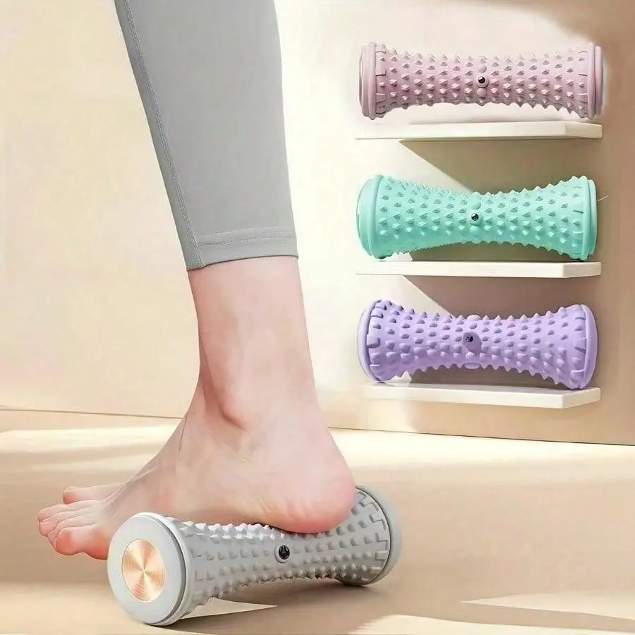 1 Pieces Deep Tissue Massage Rollers Featuring Adjustable Speed Settings | High-Intensity Muscle Relief & Recovery Tool Ideal For Yoga, Fitness Training And Plantar Fasciitis Relief | Designed With An Ergonomic Handle