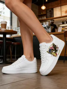 Customizable Sneakers for Men and Women, Loose Fit Versatile Flat Shoes, Comfortable Everyday Wear, Unisex Casual Footwear