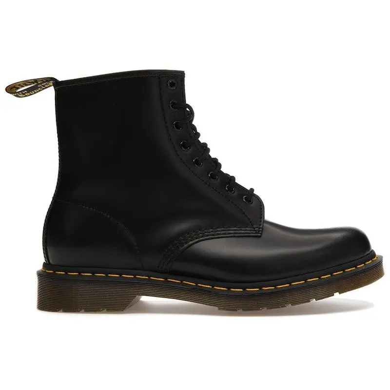 Dr. Martens Unisex 1460 Smooth Leather Lace Up Boot Black, from StockX