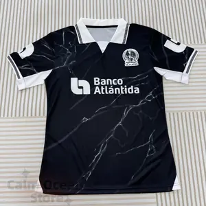 2526 CD Olimpia Third Away Black Short Sleeve Top Football Soccer Jersey Liga Honduras