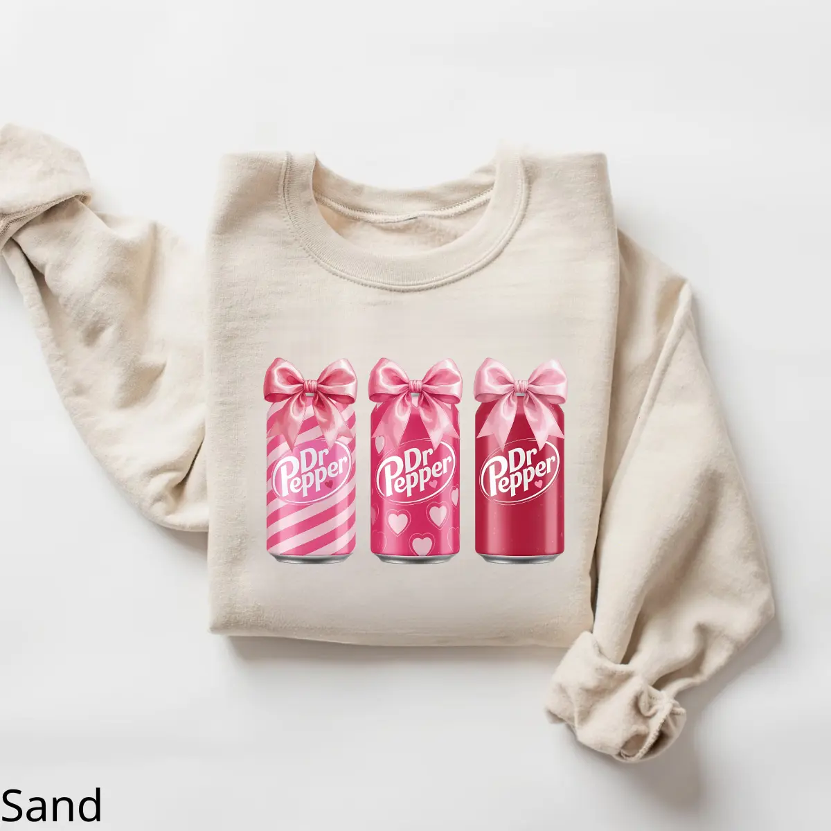 Pink Soda Can Valentine Sweatshirt, Retro Soda Graphic Crewneck, Cute Drink Lover Sweater, Cozy Valentine Outfit
