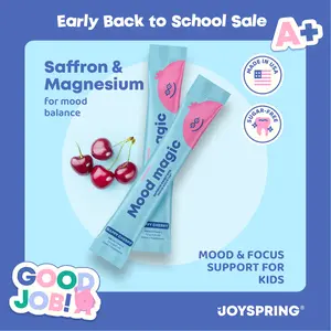 JoySpring Saffron Mood Magic Cherry Pixie Stix – 25 Stick Packs Supplements Designed to Support Calm Balance and Relaxed Focus