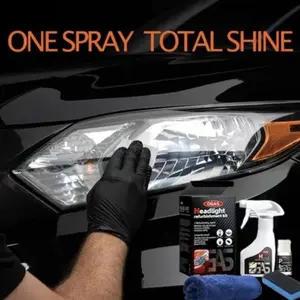 Car light Crystal Plating Liquid yellowing,No Polishing,Atomization Cleaning,Car Headlight Renovation Repair Liquid,Detergent Polishing Set, Car Maintenance,Car beauty,Car Renovation.