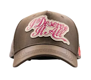 DANDY HATS DESERVE IT ALL TAN SNAPBACK HAT ONLY! DANDESERVE BRWN
