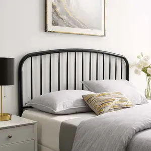 Nova Metal Twin Headboard in Black