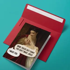 Mom Joke - Funny, Sarcastic Mother's Day Card, Greeting Card with Envelope