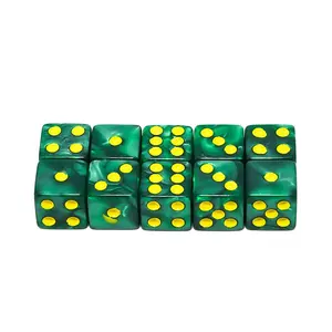10-Pack Multicolor Six-Sided Dice Set, Durable Vibrant Colors for Fun Tabletop Games, Ideal for Role-Playing and Strategy Games