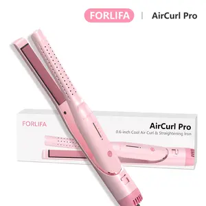 FORLIFA-AirCurl Pro 0.6-inch Cool Air Curl & Straightening Iron with 360° Swivel Cord 5 Temperature Settings & 30-Minute Auto Shut-Off Adjustable Curling Wand, WeeklyDeals,Summervibes
