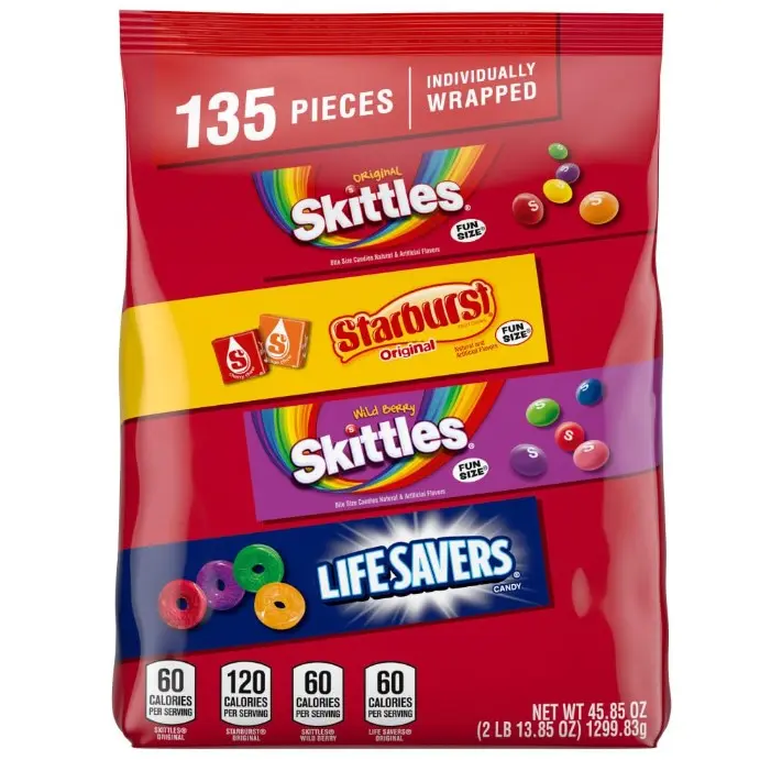 MIXED Sugar Variety Fun Size Candy, 45.85 Oz Bag