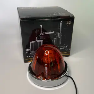 Amber Glass Watermelon Lights for Trucks - LED Side Marker & Turn Signal, Universal Fit for Trailers