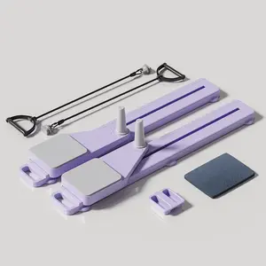 Multifunctional Adjustable Abdominal Exercise Board, Split Abdominal Pulley Board, Home Pilates Shaper with Knee Pads, Suitable for Home Gym Core Workout; Physical Training Abdominal Exercise Machine, Daily