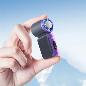Handheld Mini Fan with Ice Cooler - Portable Fan Small and Powerful, 13H Max Cooling, USB Rechargeable, Pocket-Sized for Travel, Cruise, Concerts, Makeup, 2026 Summer Gifts for Women
