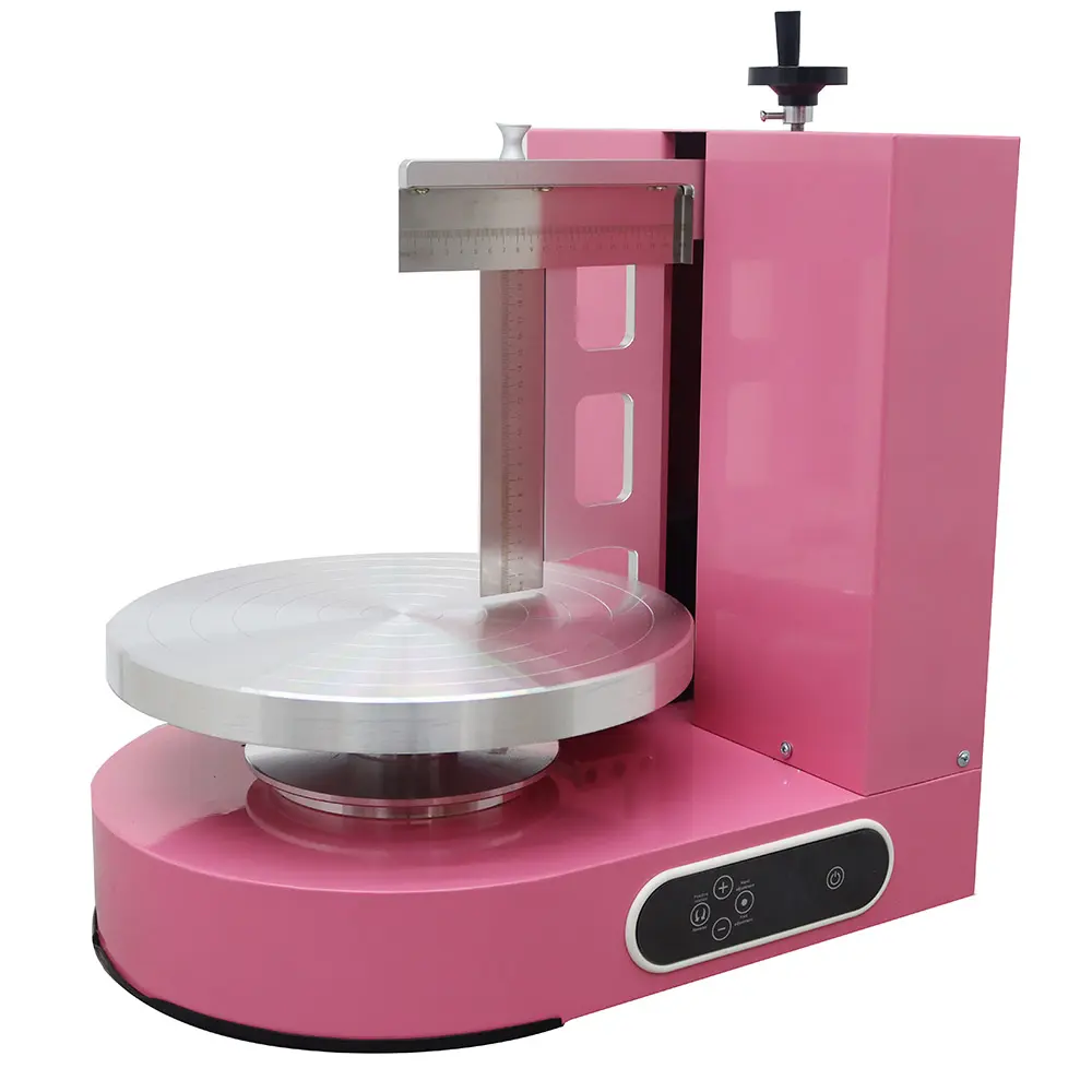 Yokoma Cake Cream Spreading Coating Smearing Machine Baking Tools Pink Color for 4-12in Cake