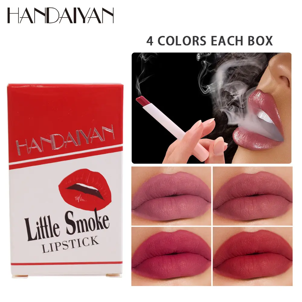 Handaiyan Matte Lipstick Set, Makeup, Cosmetic, Long-Lasting Smudgeproof Cigarette Color Lip Gloss Kit, Perfect for Daily Use & Various Looks