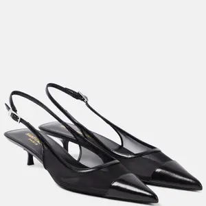 Saint Laurent Oxalis 30 Mesh Slingback Size 38